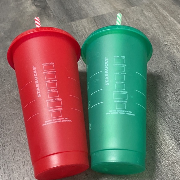 Christmas Starbucks Reusable Christmas Cold Cups & Straws - Picture 3 of 5